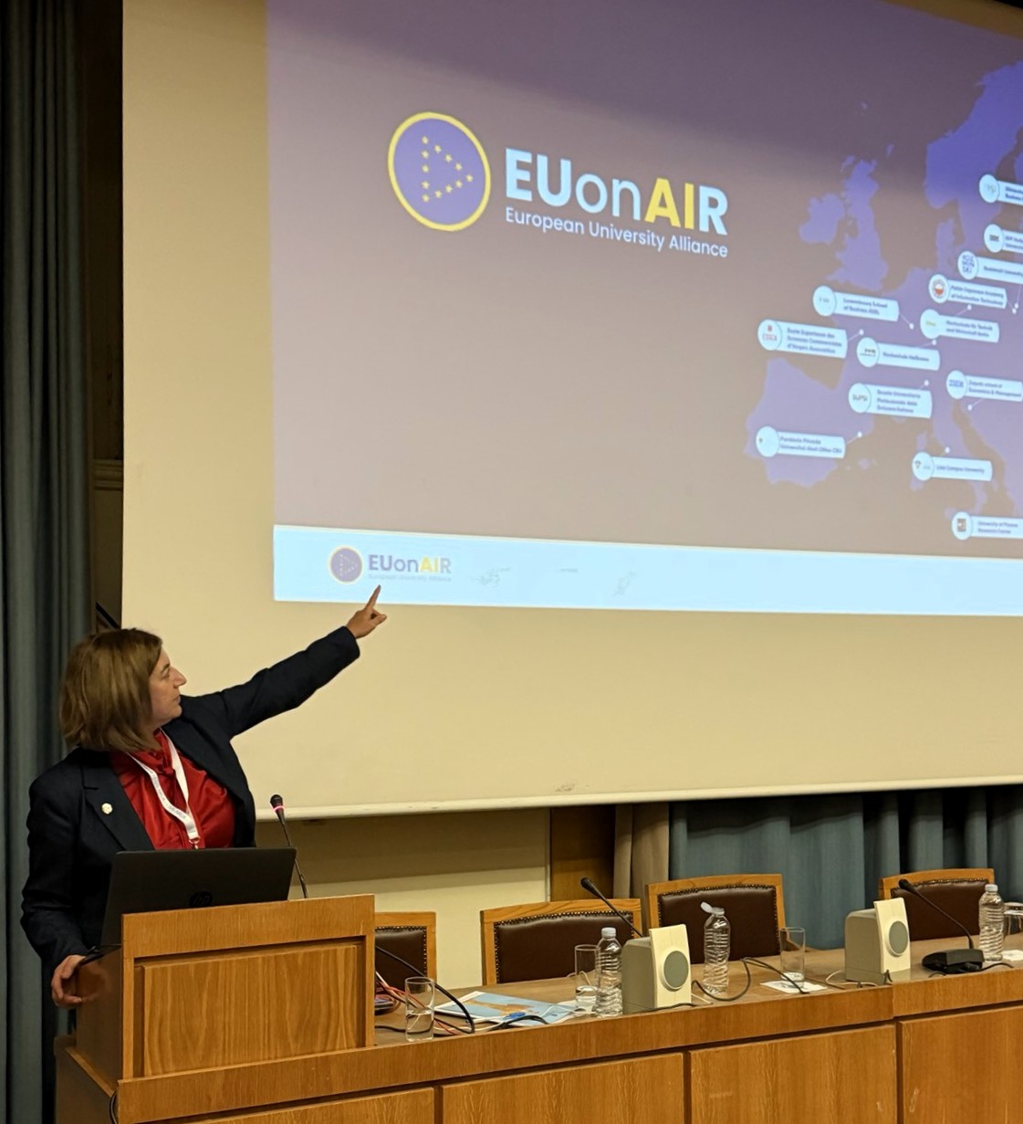 The University of Piraeus Highlights EUonAIr’s Role in European Higher Education at Key National EUI Conference