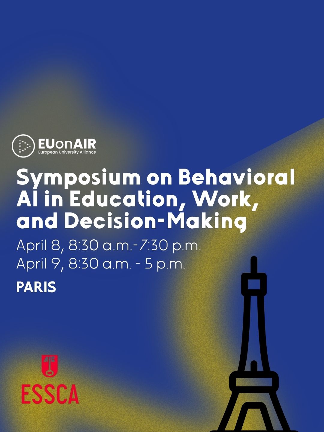 Submit for the inaugural Symposium on Behavioral AI in Education, Work, and Decision-Making